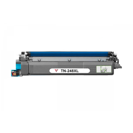 Brother TN-248XL C - kompatibilní cyan toner, XL kapacita s novým čipem