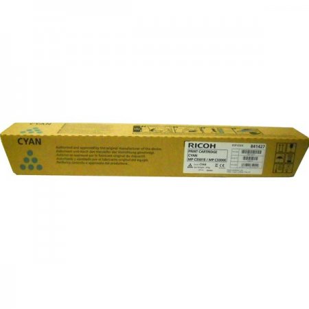 Ricoh originální toner 841427 cyan, 16000str., MP C2800, 3300, 3001, 3501