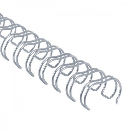 Drátěné hřbety 2:1 - 16mm - stříbrné - 50ks