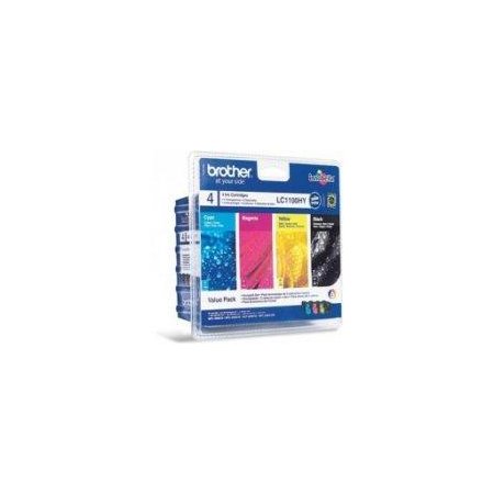 LC-1100HY VALBP(inkoust multipack-černá+tři barvy) originální