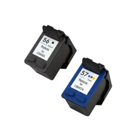 HP 56 černá + 57 tříbarevná - renovované multibalení 2 kazet 