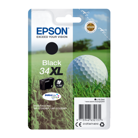 Epson Singlepack Black 34XL DURABrite Ultra Ink originální