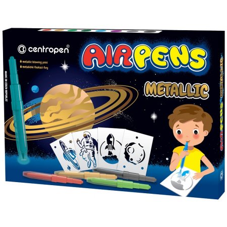 Centropen popisovače Airpens 1590 Metalic sada 8ks