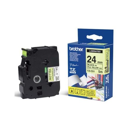 TZE-C51, signální žlutá/černá, 24mm originální