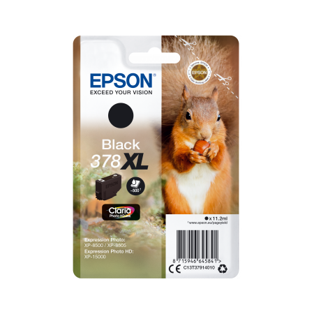Epson Singlepack Black 378 XL Claria Photo HD Ink originální