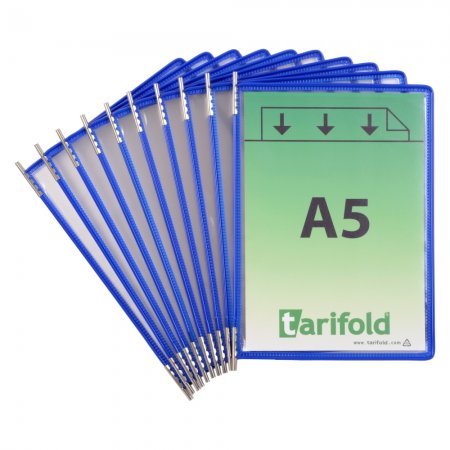 kapsy s úchyty, A5 na výšku, otevřené shora, modré - 10 ks