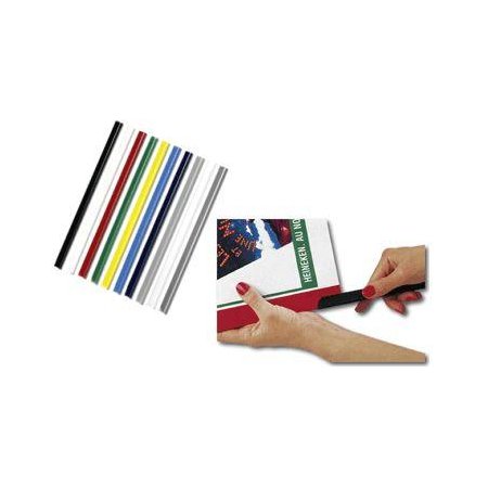 Násuvné hřbety černé Relido pro 30-60 listů, balení 50ks 