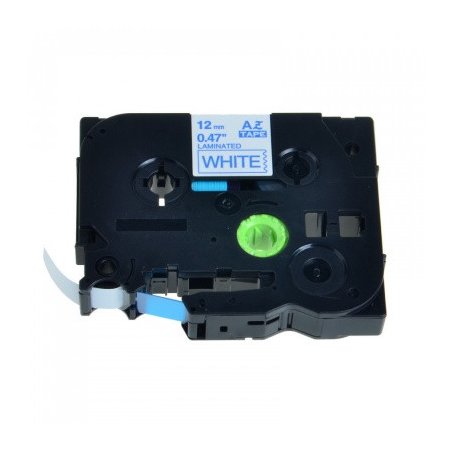 Alternativní páska Brother TZ-233 / TZe-233, 12 mm x 8 m modrý tisk / bílý podklad