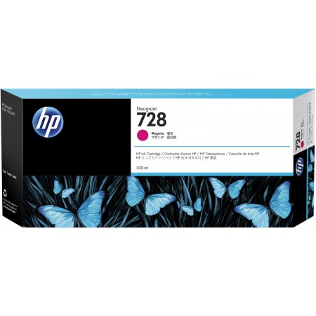 HP no 728 300-ml purpurová ink. kazeta originální