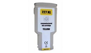 HP 727XL - renovovaná žlutá tisková kazeta F9J78A (300ml)