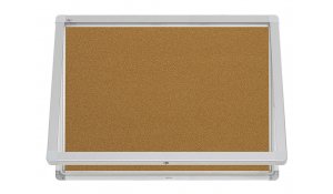 Venkovní horizontální vitrína 101x75 cm (8xA4), voděodolný ALU rám, korkový vnitřek 