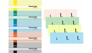 Šatnový blok, 200 listů vínová