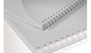 Kovové hřbety bílé 3:1 pro drátěnou vazbu, průměr 12,7mm, vazba max. 100listů, 100ks