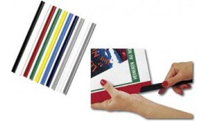 Násuvné hřbety černé Relido pro 61-120 listů, balení 50ks 